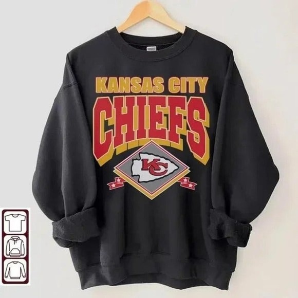 Gildan Other - Kansas City Football Sweatshirt Vintage Style Kansas City Chiefs